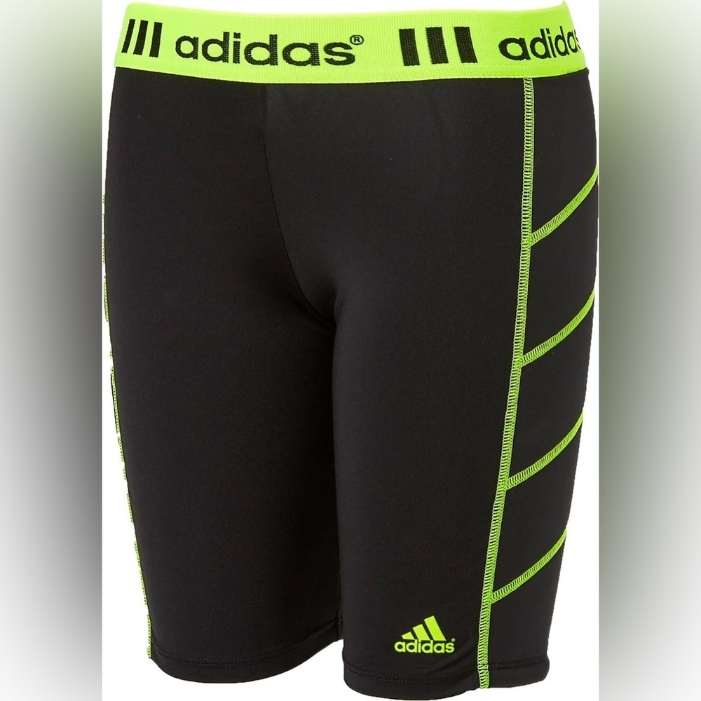 adidas Girls' Destiny Softball Sliding Shorts both